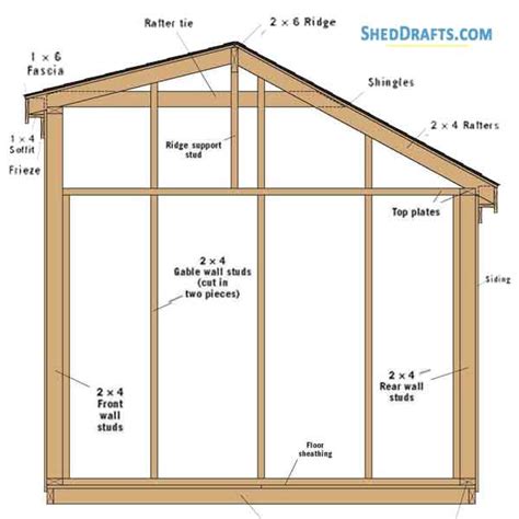 saltbox shed 8x12 plans